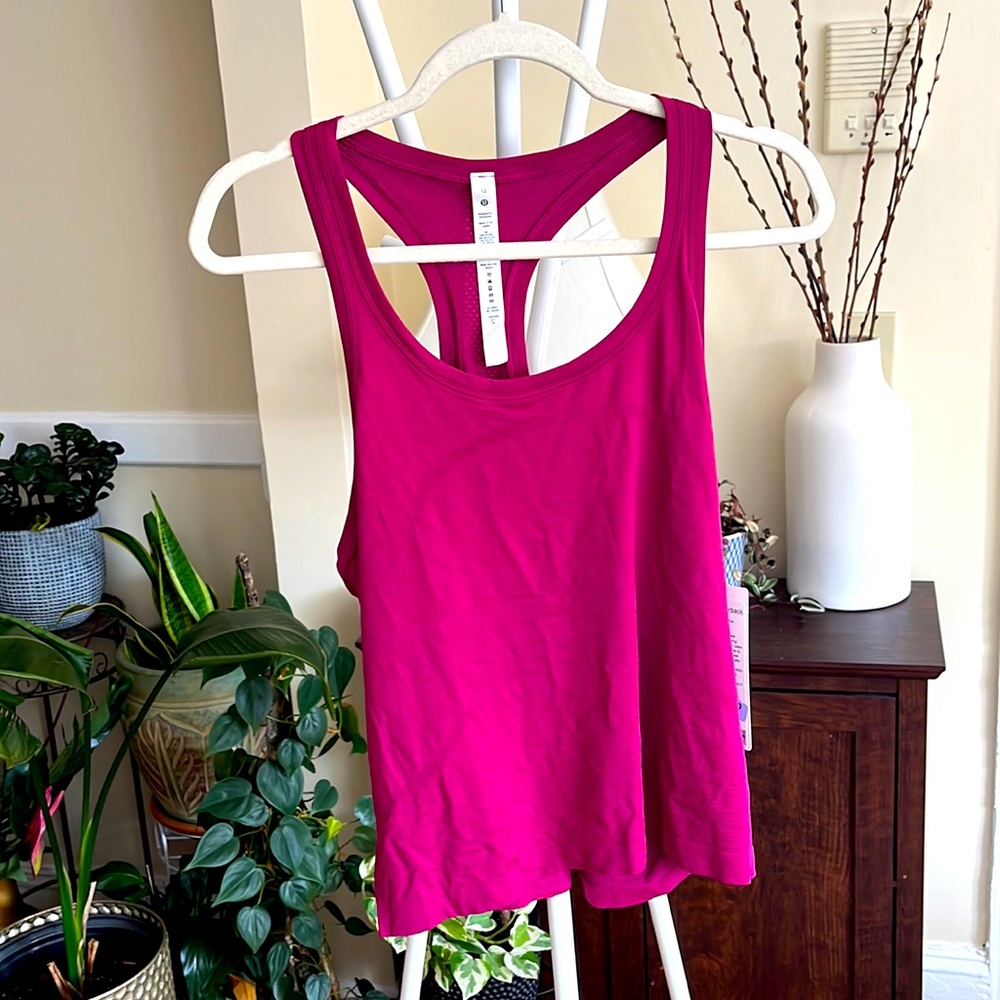 💕Lululemon Swiftly Tech Racerback Tank Top 2.0 Race Length-NWT-Women's Magenta - Picture 4 of 16